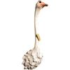 Wall Hanging Resin Ostrich Statue Abstract Waterbird Bust Wild Animal Head Decor Living Room Embellishment Home Interior Craft