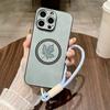 Подходит для iPhone17 air магнитный чехол для мобильного телефона 16 овечья кожа кленовый лист Apple 15promax ремешок защита от падения