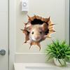 3D Mouse Hole Wall Sticker for Living Room or Bedroom Decor