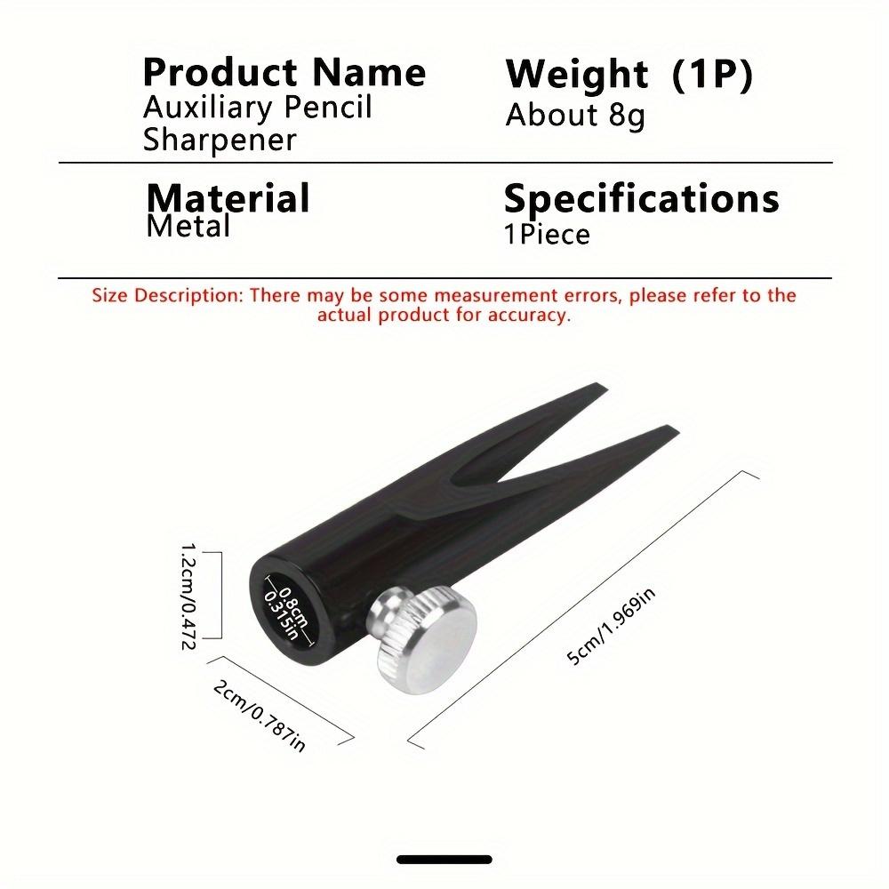 Ручная точилка для карандашей для бровей из алюминиевого сплава с регулируемым зажимом, инструмент для рисования, удобный для начинающих, художественный аксессуар, точная и легкая заточка
