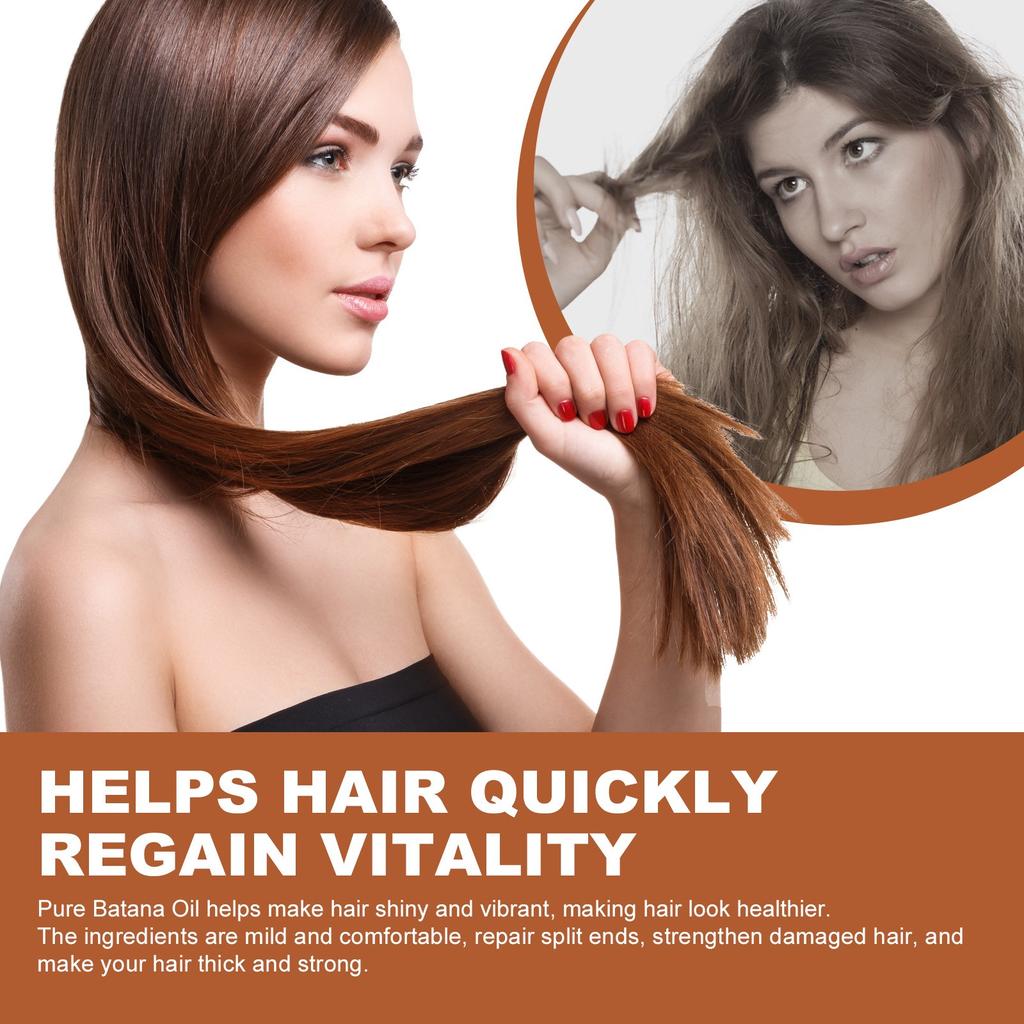Масло батана для роста волос, натуральное масло батана, против выпадения волос, увлажняет кожу головы, восстанавливает сухие и поврежденные волосы, поддерживает густоту волос,
