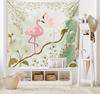 Розовый фламинго гобелен настенный лист цветная картина цифровая печать гобелен гостиная спальня украшение дома