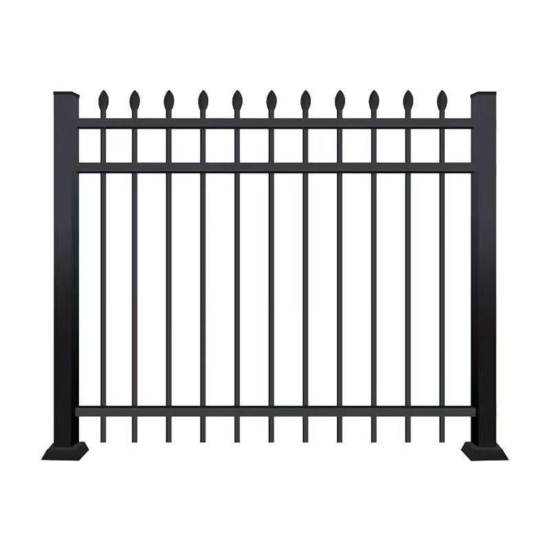 Zinc Steel Wrought Iron Guardrail for School, Villa, and Courtyard Outdoor Protection.