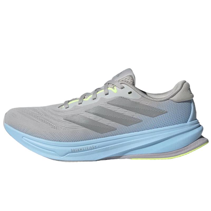 Adidas Supernova Rise 2 Running Comfortable Fashion Mesh Non-Slip Breathable Low-Top Running Shoes Men Sneaker Gray Blue JS3046