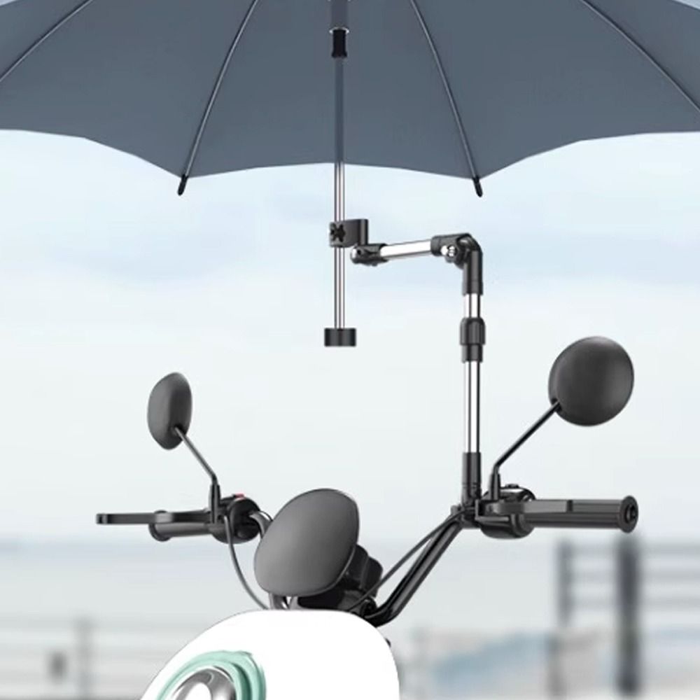 Stainless Steel Umbrella Stands Adjustable Rain Gear Tool Umbrella Connector Wheelchair