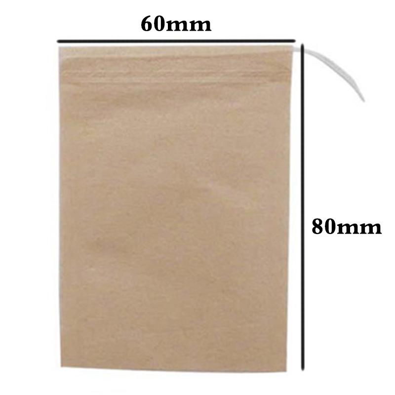 100 шт. 6*8 см пакетики для чая, бумажные пакеты для кофе, травяной порошок