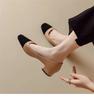 Новые кожаные женские туфли на каблуке, сандалии, толстый каблук, Chaussure Femme Zapatos Mujer Sandalias Sapatos, туфли-лодочки, формальная обувь