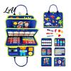 Sensory Toys for Autistic Children 2 in 1 Felt Busy Board Alphabet Clock Cognitive Learning Toy Portable Montessori Educational Developmental