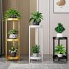 Hualong Shield Wrought Iron Multi-tier Flower Stand