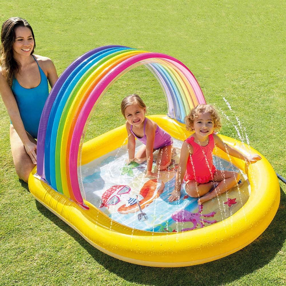 Надувной бассейн-арка INTEX Rainbow, 147 x 130 x 86 см (57156) [Официальный японский продукт]