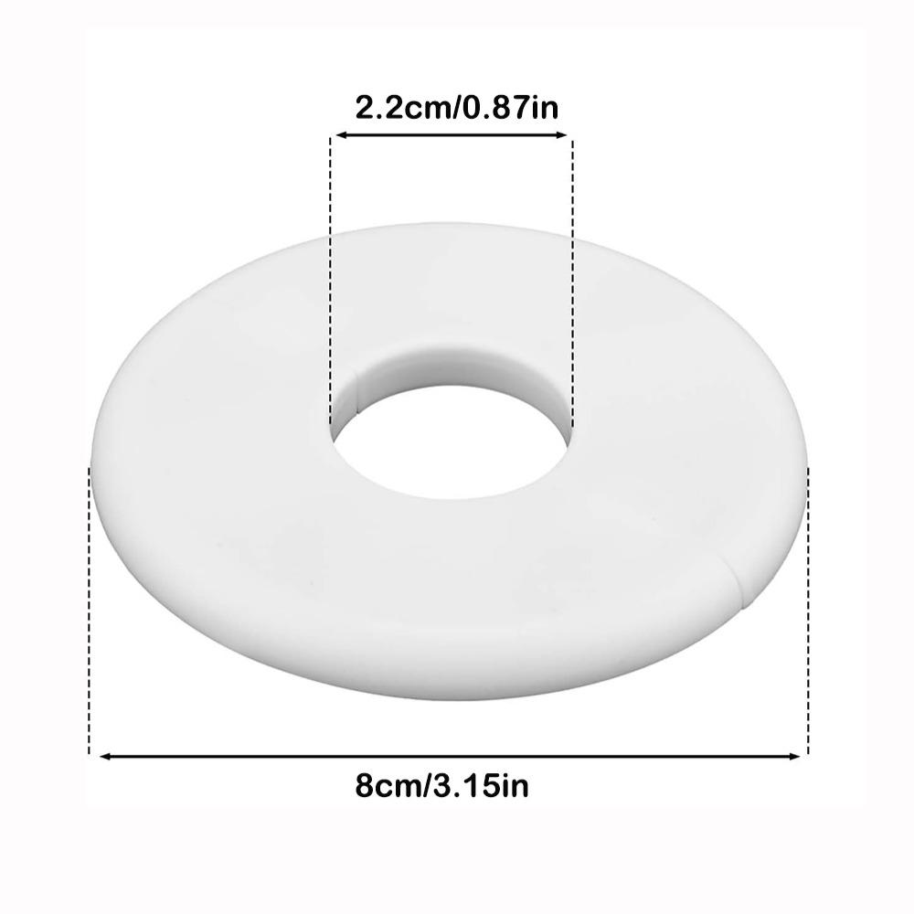 New Splittable Wall Hole Decorative Cover Self-adhesive White Wall Split Flange Round Hole Decor Plumbing Floor Ceiling