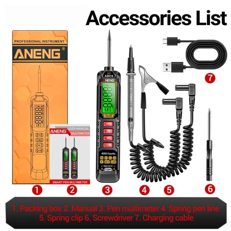 ANENG Digital Intelligent Car Repair Pen Multimeter