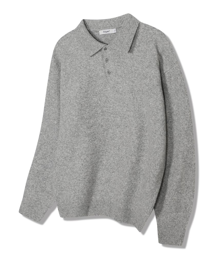 POLYGRAM Soft Wool Blend Collared Knit - 5 Colors