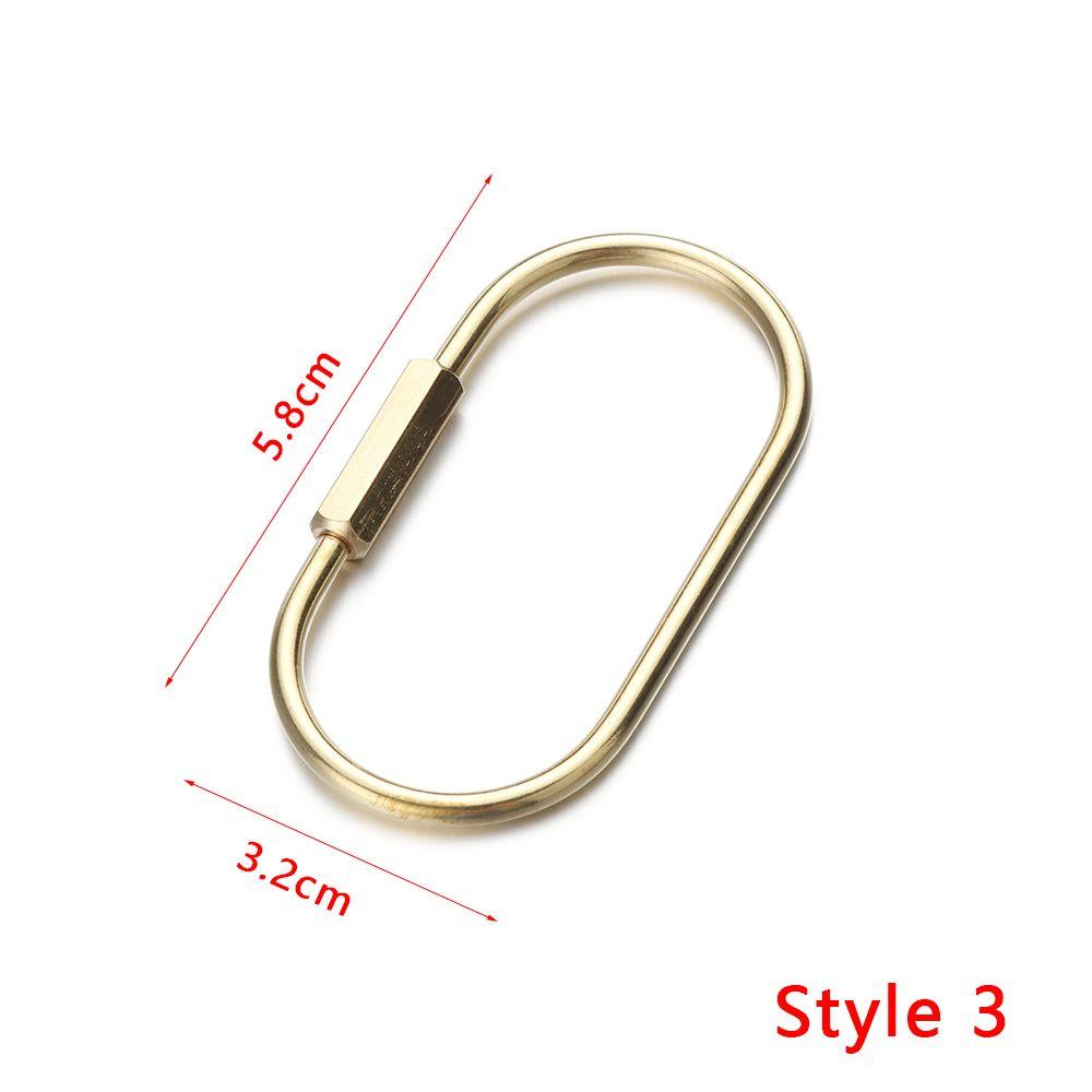 Creative DIY Craft Tools Whistle Ruler Brass Keychain Jewelry Accessories Key Ring Pendant