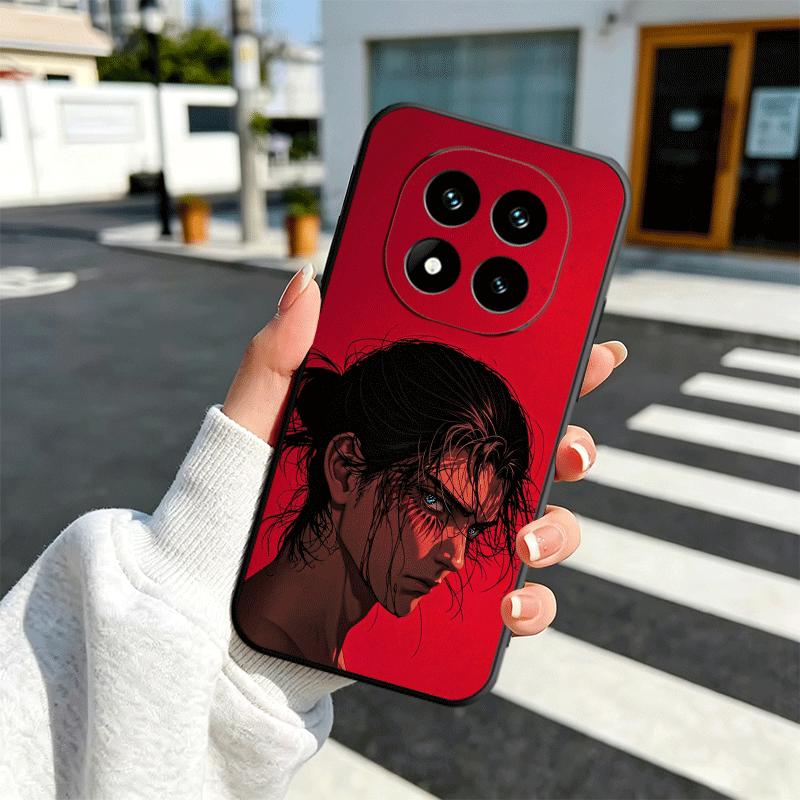 A-Атака Титанов Эрен Йегер Мягкий Чехол для Телефона для Xiaomi Redmi Note 12 13 14 15 Pro Plus 11 12S 11S 11T 10 4G Черная Задняя Крышка