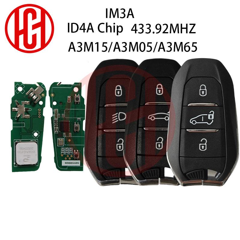 IM3A ID4A Чип 433,92 МГц A3M05 A3M15 A3M65 Автомобильный Пульт ДУ для Citroen C3 C4 Peugeot 307 308 3008 508 5008 DS Vauxhall Opel