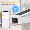 Solar 1080P 3MP Ip Camera Outdoor Ip66 Waterproof Wireless Security Cam Solar Powered Ir Motion Detection Night Vision Wifi Camera