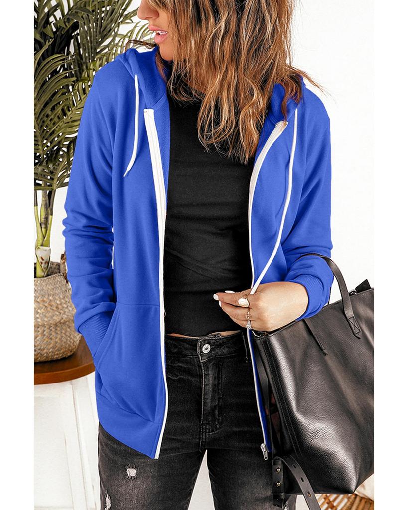 Azura Exchange Черная куртка с капюшоном на молнии