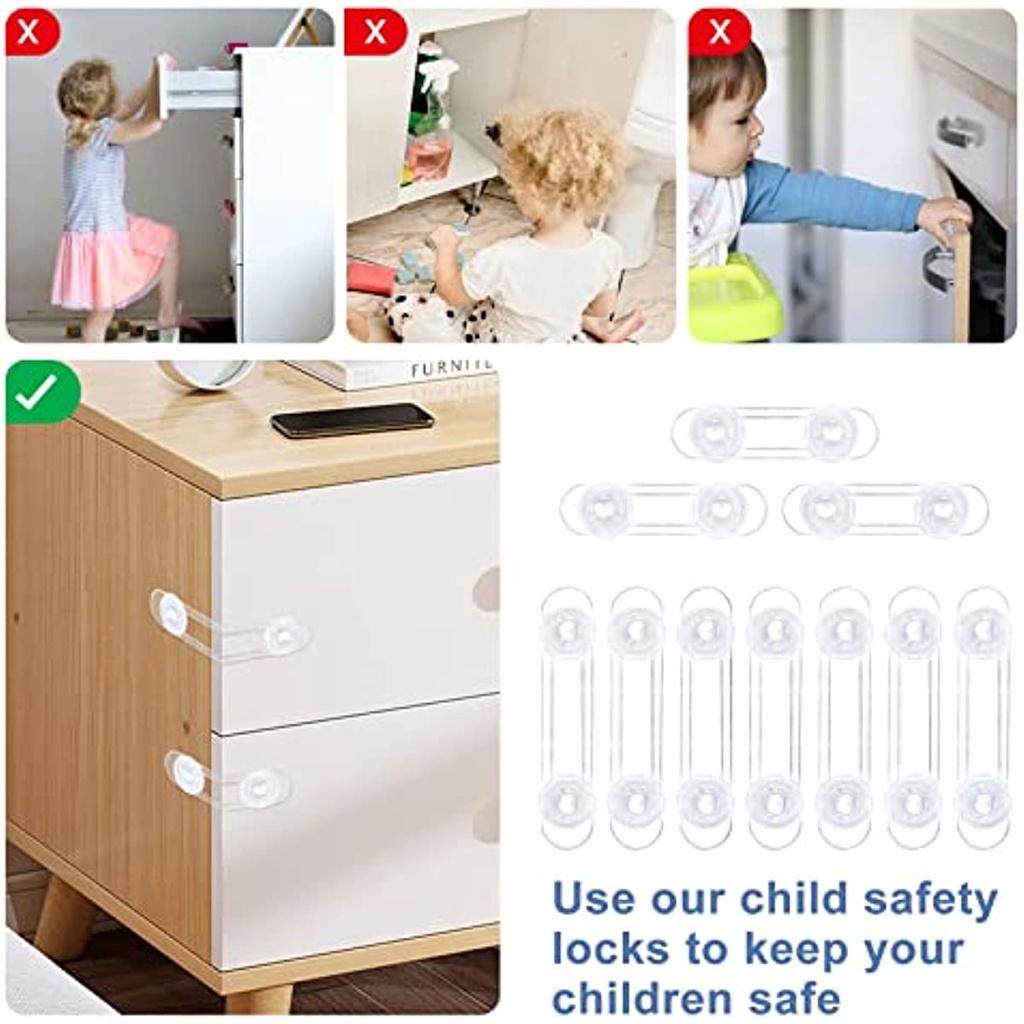 10 детских замков. Прозрачные детские замки. Пластиковые замки 3M для шкафов, ящиков, туалетов, кухонь, дверей, окон и холодильников.