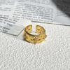2026 Court Style Retro Heavy Industry Geometric Irregular Brushed Open Ring Women Ins Light Luxury Fashion Exquisite Index Finger Ring