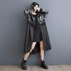 Long Sleeve Oversized Hooded Vintage Casual Loose Autumn Spring Trench Coat for Women Outerwear