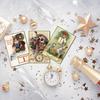 45650 Pcs Happy New Year Greeting Cards Retro Illustrations Holiday Cards with