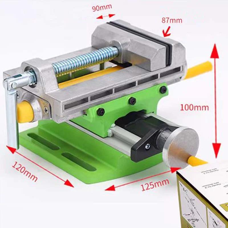 3-дюймовые тиски с крестообразными направляющими, тиски, составной стол, рабочий стол, скамейка из сплава Alunimun, корпус для фрезерования, сверления