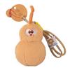Charming Mini Gourd Plush Doll Keychain Cuddly Hanging Ornament Colorful Gift Idea