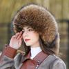 Hat Female Winter Korean Version Warm Versatile Fox Fur Princess Hat Fashionable Foreign Style Winter Raccoon Fur Hat