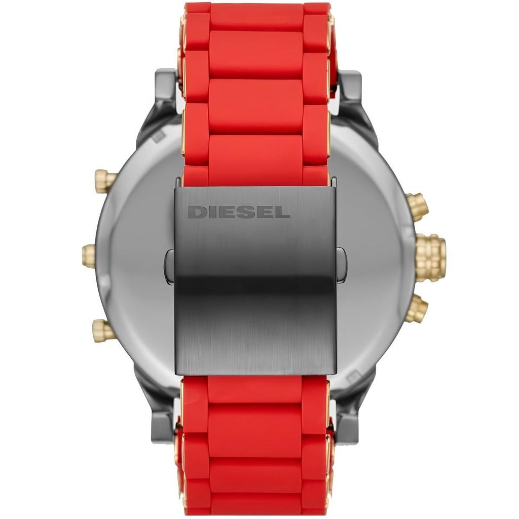 Diesel DZ7370 г-н. Мужские часы Daddy 2.0 Chronograph из нержавеющей стали красного цвета