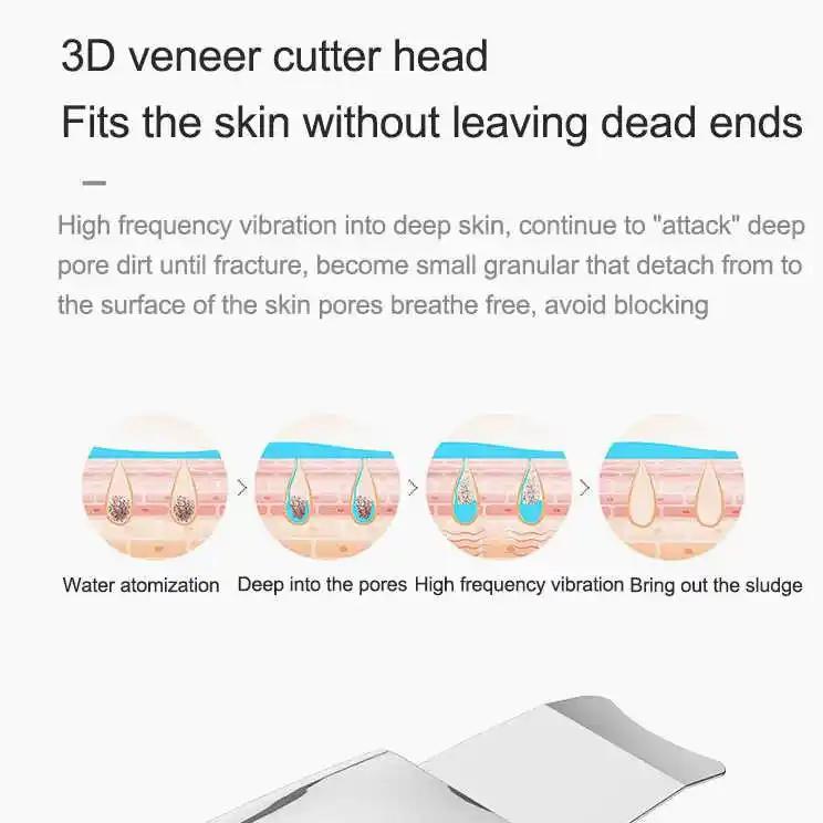 Многофункциональный скраб для кожи, ультразвуковая чистка, импорт ионов, EMS-лифтинг, USB-зарядная база