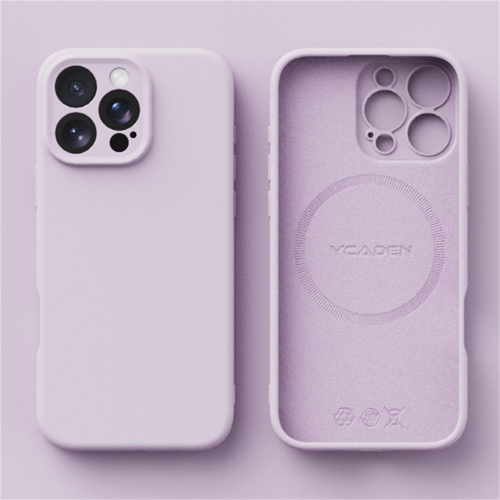 Роскошный Мягкий Силиконовый Чехол с MagSafe Для iPhone 16 15 14 12 11 13 Pro Max 16 Plus 16E Беспроводная Зарядка Ударопрочный Матовый Конфетный Чехол