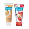 Everyuth Naturals A Combo Of Fruit Face Wash, 50gm and Exfoliating Walnut Scrub 50gm ( Pack Of 2)