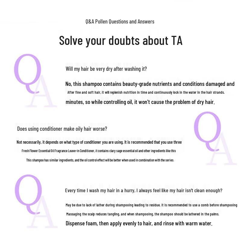 Sansheng Flower Essential Oil Fragrance Shampoo