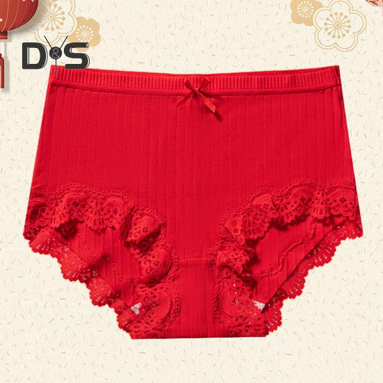 Women Panties High Waist Lace Solid Color Soft Seamless Elastic Quick Dry Anti Septic Anti Shrink Lady Briefs Underpants Female Underwear