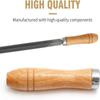 15pcs Cylindrical Small Wooden Handle Wood File Handle File Special Handle  Screwdriver Hand Drill