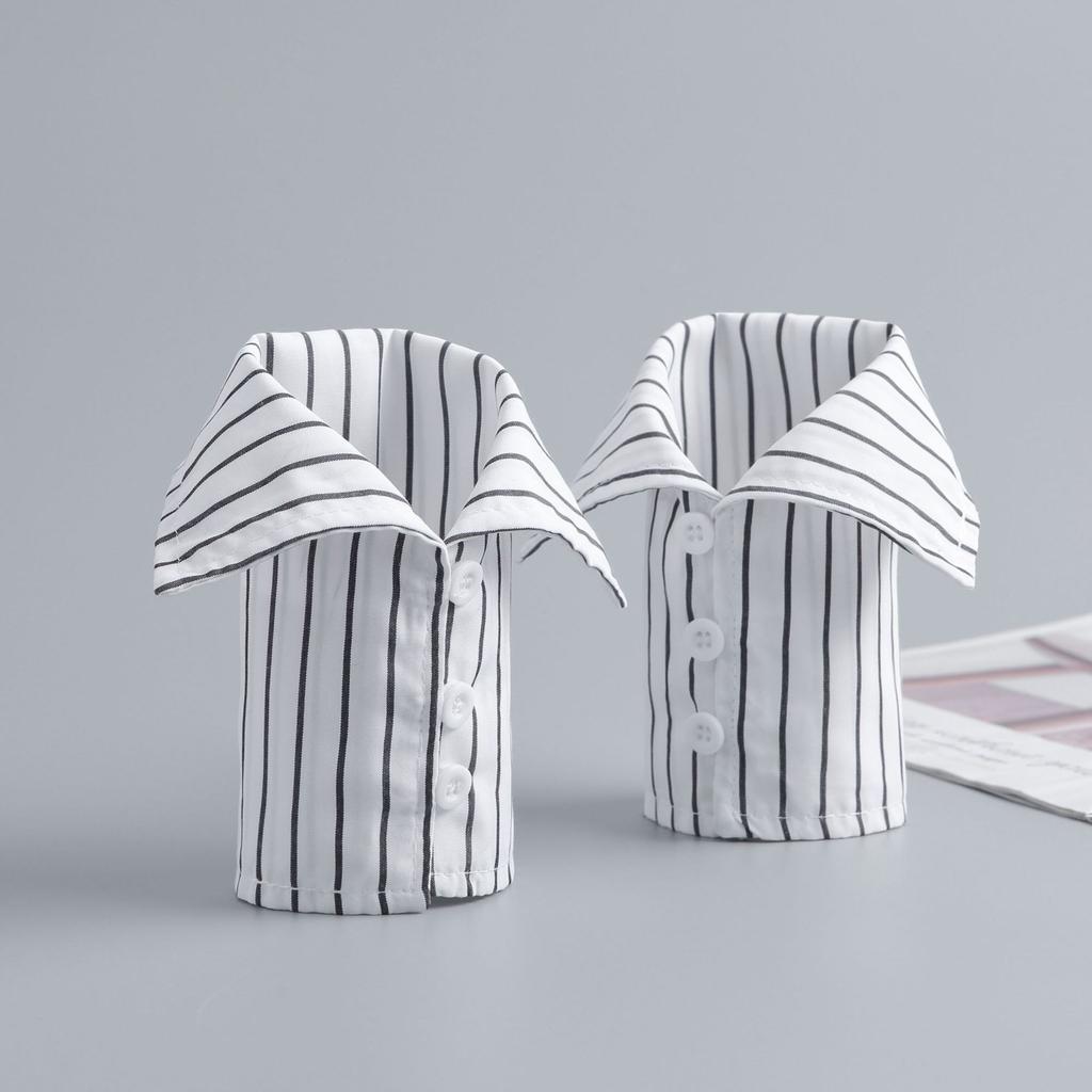 Women Detachable Cuffs Lace Mesh Fake Flared Sleeves Ruched False Cuffs Sweater Wrist Warmers Girls White Ruffles