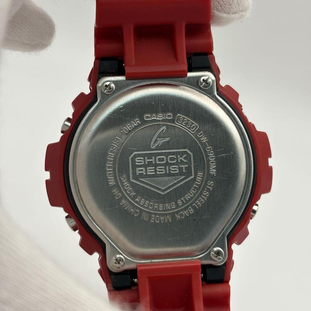 Б/У Хорошее состояние G-SHOCK DW-6900MF-4 Красный Редкий Casio Crazy Metallic