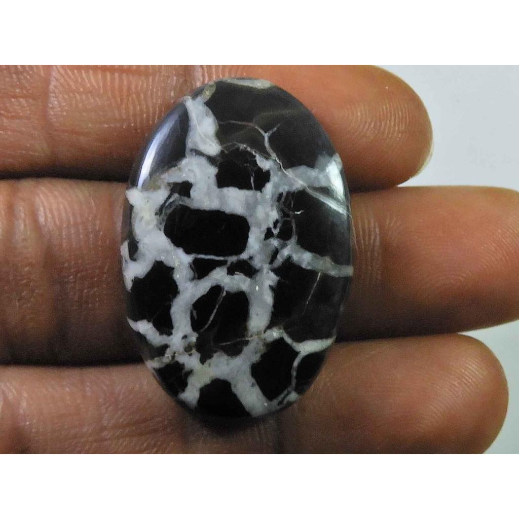 34 карата Натуральный септарий гранат овальный кристалл кабошон рассыпной драгоценный камень 21X31 мм SK-2333