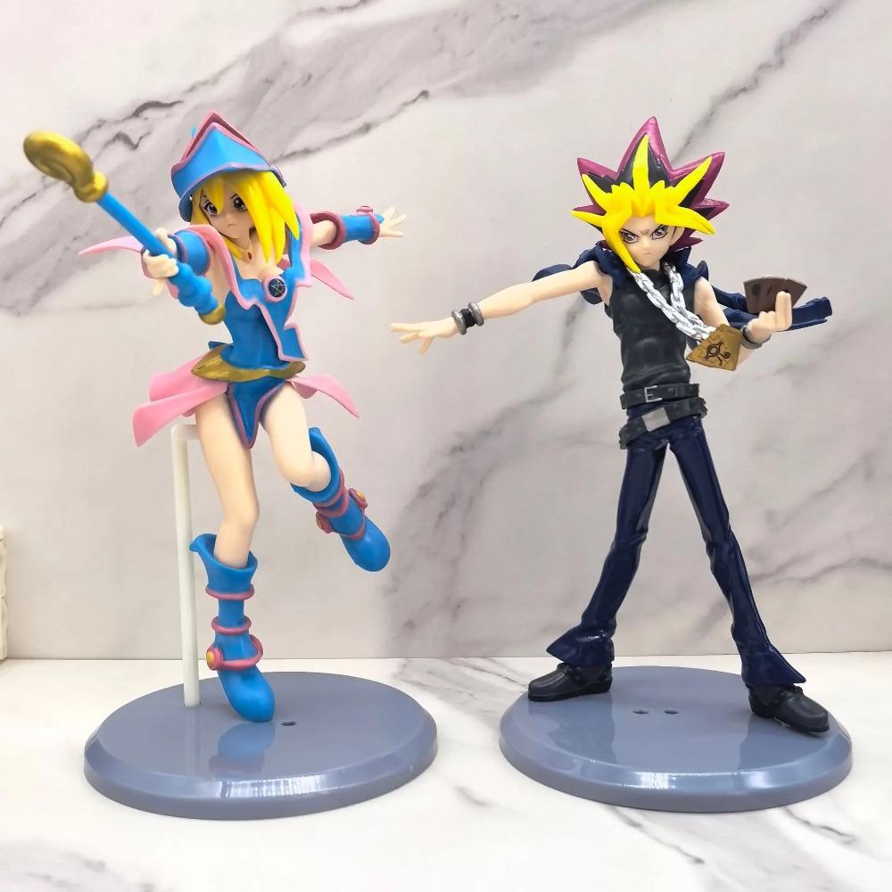 20CM  Anime Activity Yu-Gi-Oh Duel Monsters Atem Figure Battle Light Series Dark Magician Girls Model Toy Doll Action Figure