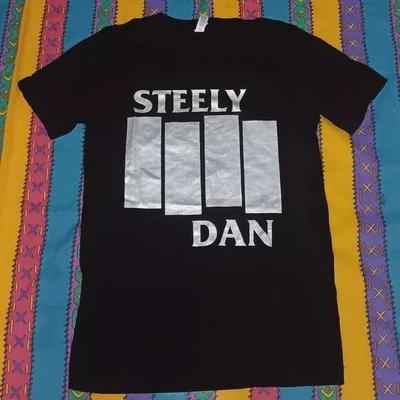 Футболка Steely Dan, Хлопковая черная унисекс футболка группы Steely Dan, Репринт S-5XL, Унисекс футболка