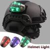 Waterproof Helmet Flashing Light Multi-Color Helmet Flashlight Safety Helmet IR Lamp Hiking