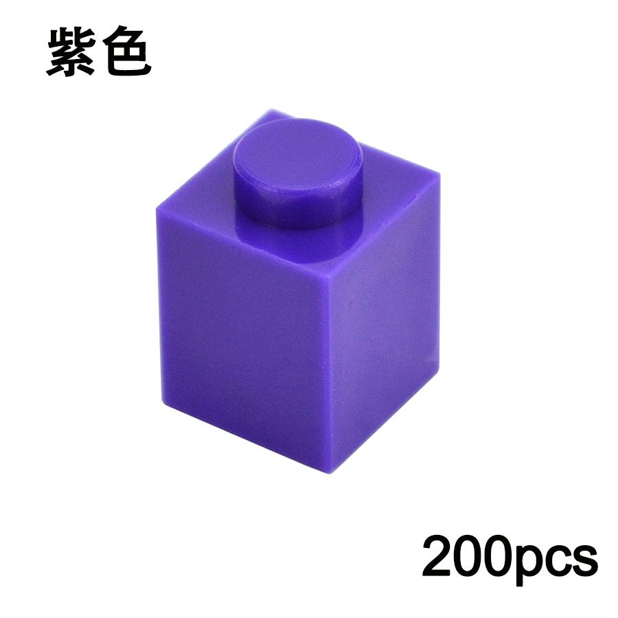 Нетоксичные 200 шт. DIY Строительные блоки 1x1 Точки Толстые Фигурки Кирпичики Обучающие Творческие Размер 1*1 Точка Совместимые с 3005 Игрушка для Детей