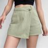 Elegant and Fashion High-waisted A-line Denim Shorts Women's Summer Light-colored Design Sense Temperament Slim Trendy Culottes