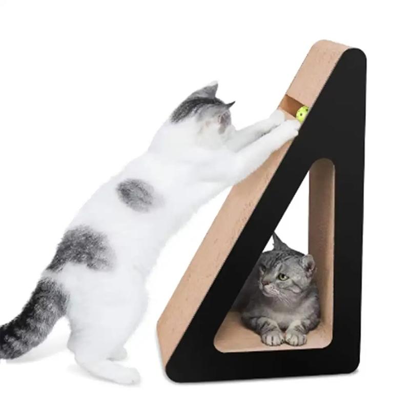 Cat Scratching Cardboard Pet Cat Scratcher Board Wear-Resistant Cat Scratch Pad Claw Grinding Posts Interactive Vertical Cat