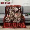 Hellboy 2D Flat Pattern Flannel Blanket High quality All Seasons Warmth and Comfort Perfect for Christmas Gifts.