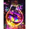 5D Diy Diamond Painting Animal Butterfly Full Round Embroidery Mosaic Bulb Home Decor 30x40cm