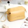 Cosmetic Bag PU Makeup Pouch Women’s Large-Capacity Wash Bag Travel Toiletry Kit Handbag Outdoor Makeup Bag