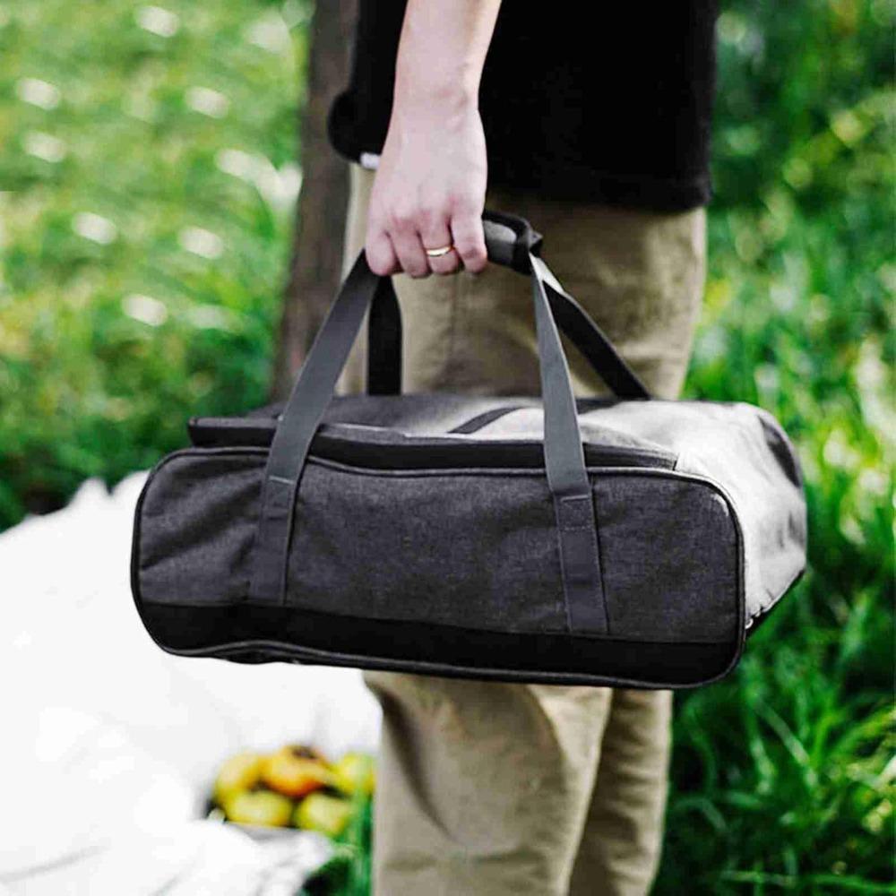 33L Camping Gear Tote Durable Storage Bag Practical Kitchen Organizer Stove And Pots