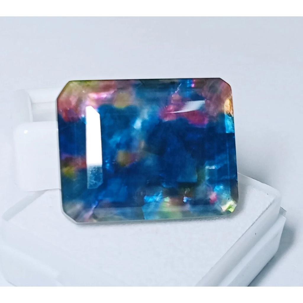 Natural Ammolite Opal-Like Organic Doublet 28+ Ct Certified Beautiful Gemstone
